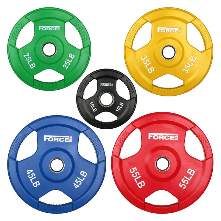 Force USA Plate Coloured Rubber Olympic Plate Sets