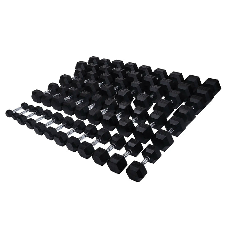 Rubber Hex Dumbbell Sets