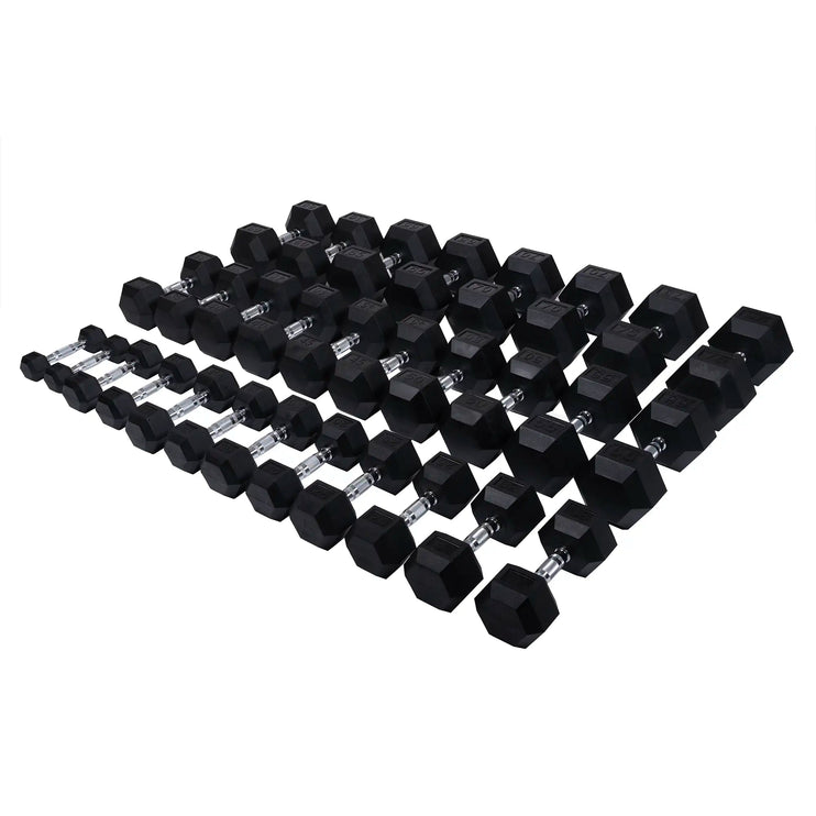 Rubber Hex Dumbbell Sets